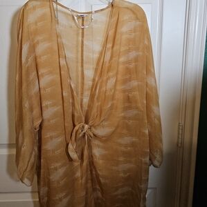 Beach coverup 3/4 sleeve